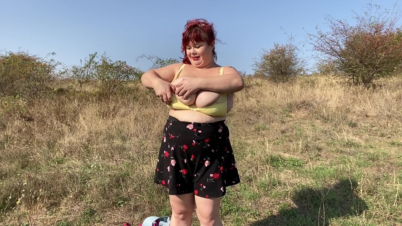 Roxanne Miller Bra Testing Outside