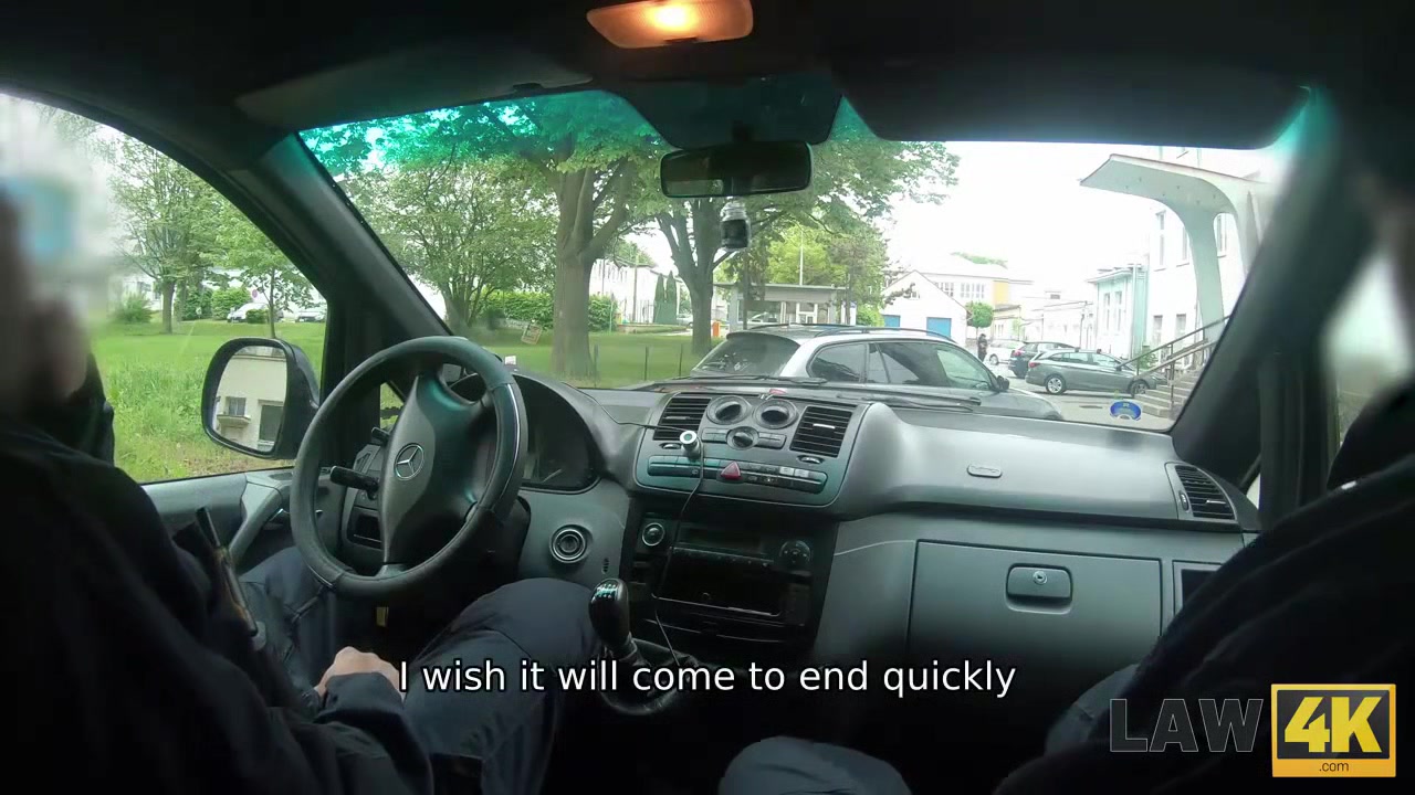 LAW4k. Sexy teen 18+ Leanne Lace steals the car but gets caught and punished