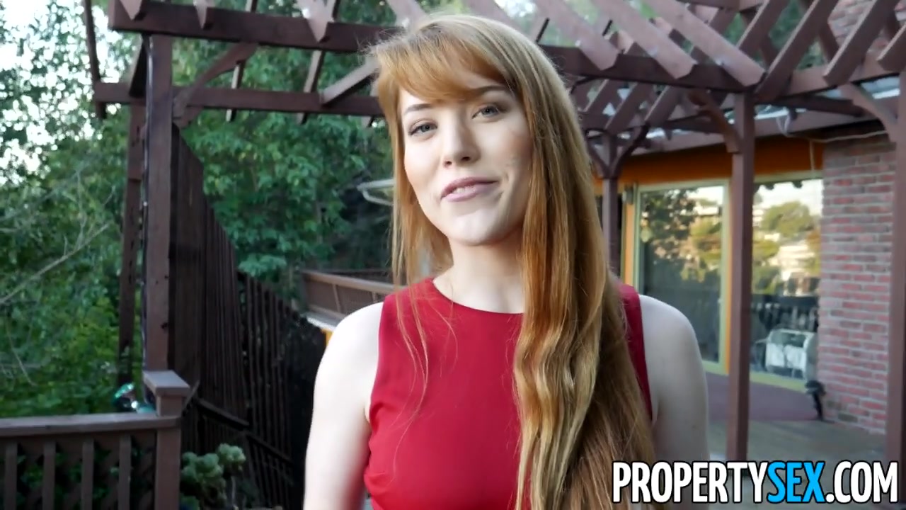 Redhead real estate fucks her client