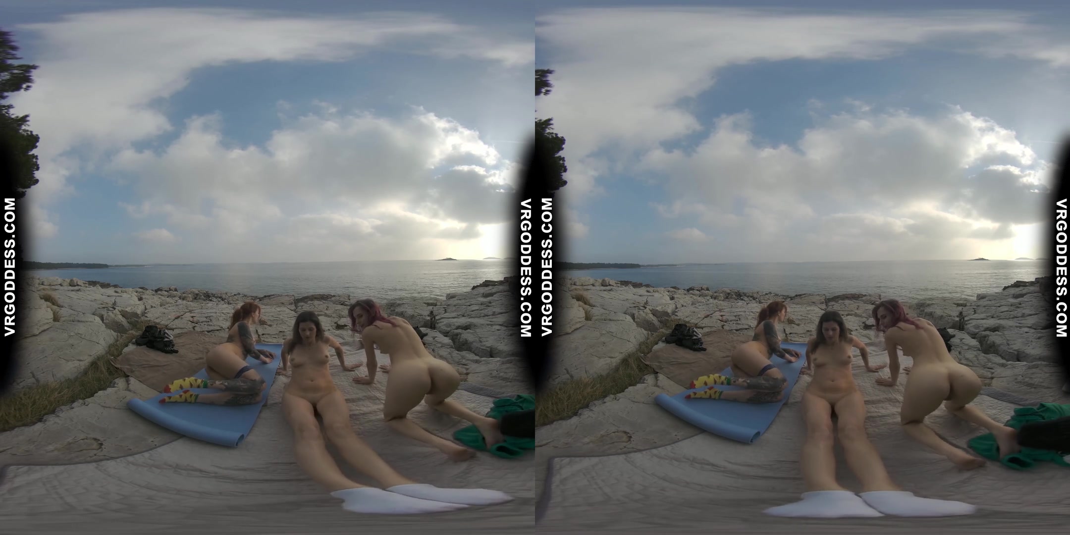 Cheri Josie Poppy Winter Beach Vacation Nude Yoga Outdoors