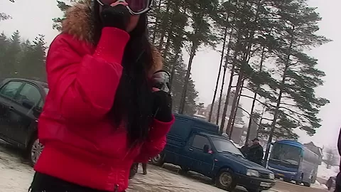 Emmy in hot couple fucking passionately in nature
