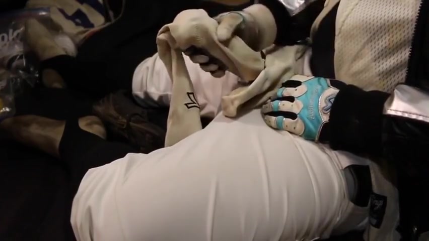 A Baseball Player Who Ejaculates As A Fountain With A Dirty Soccer Socks