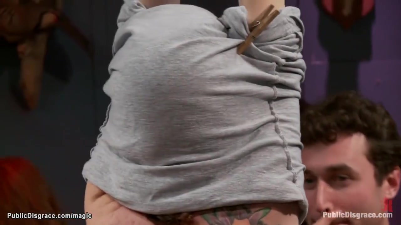 Princess Donna, Jessi Palmer And James Deen In Bound And Zippered Slave In Public