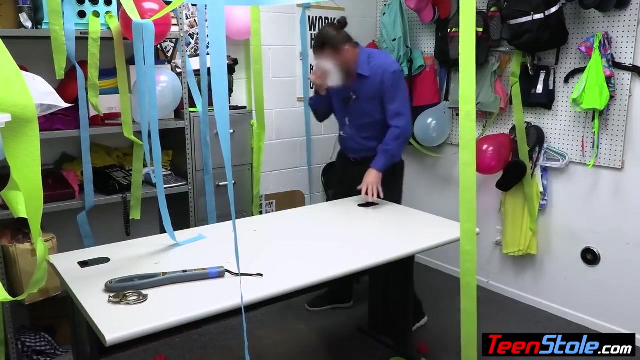 Scared Blonde teen 18+ Shoplifter Gangbanged By Five Officers With Minxx Marley
