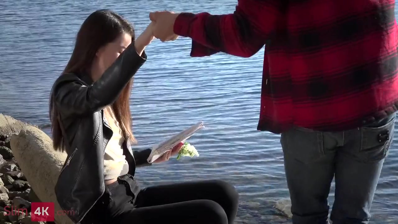 Slender Brunette Facialized After Amazing Sex With New Bf