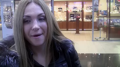Grace in chick gets xxx pick up before having sex in restroom