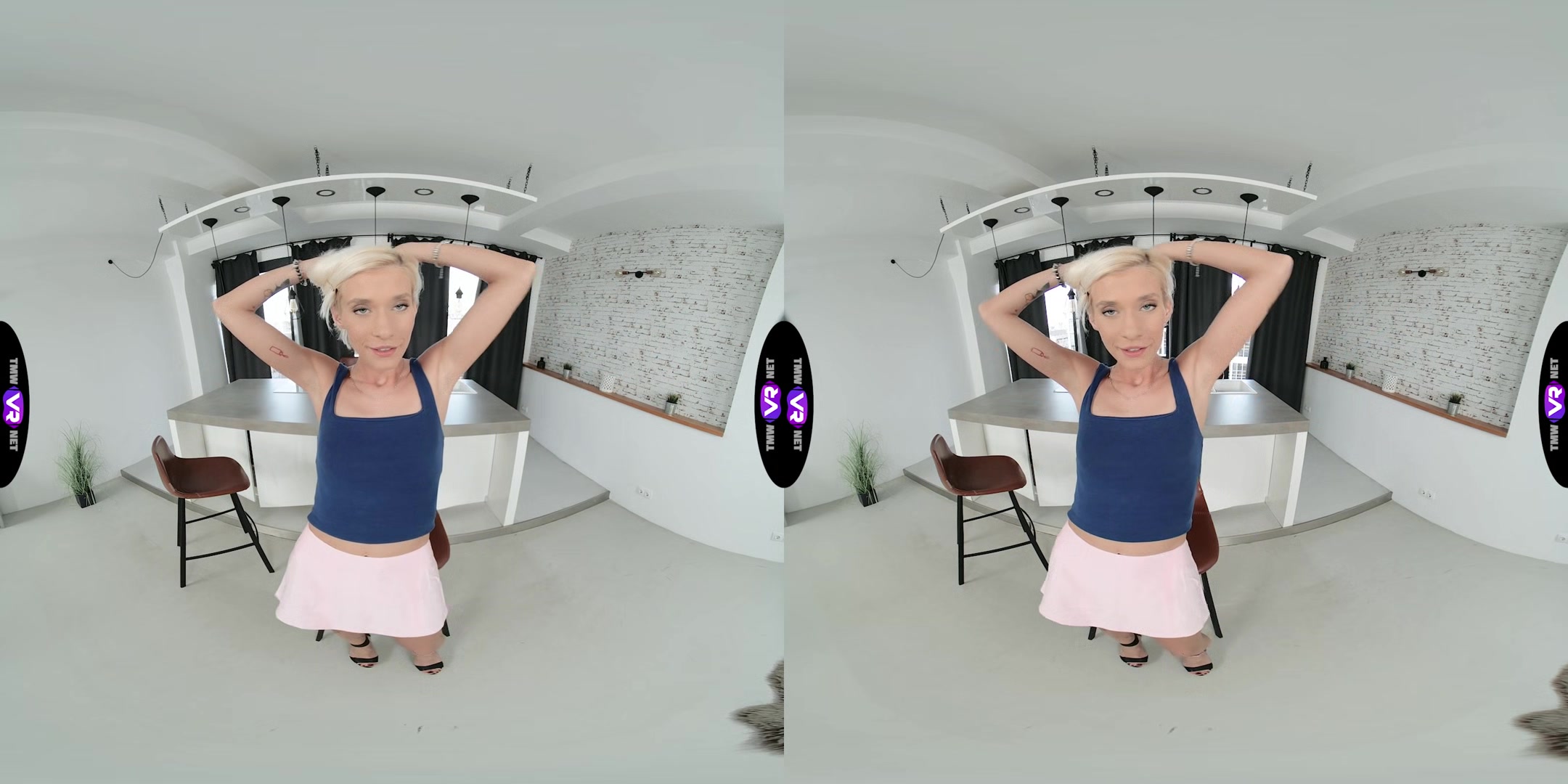 Solo pleasure on a chair
