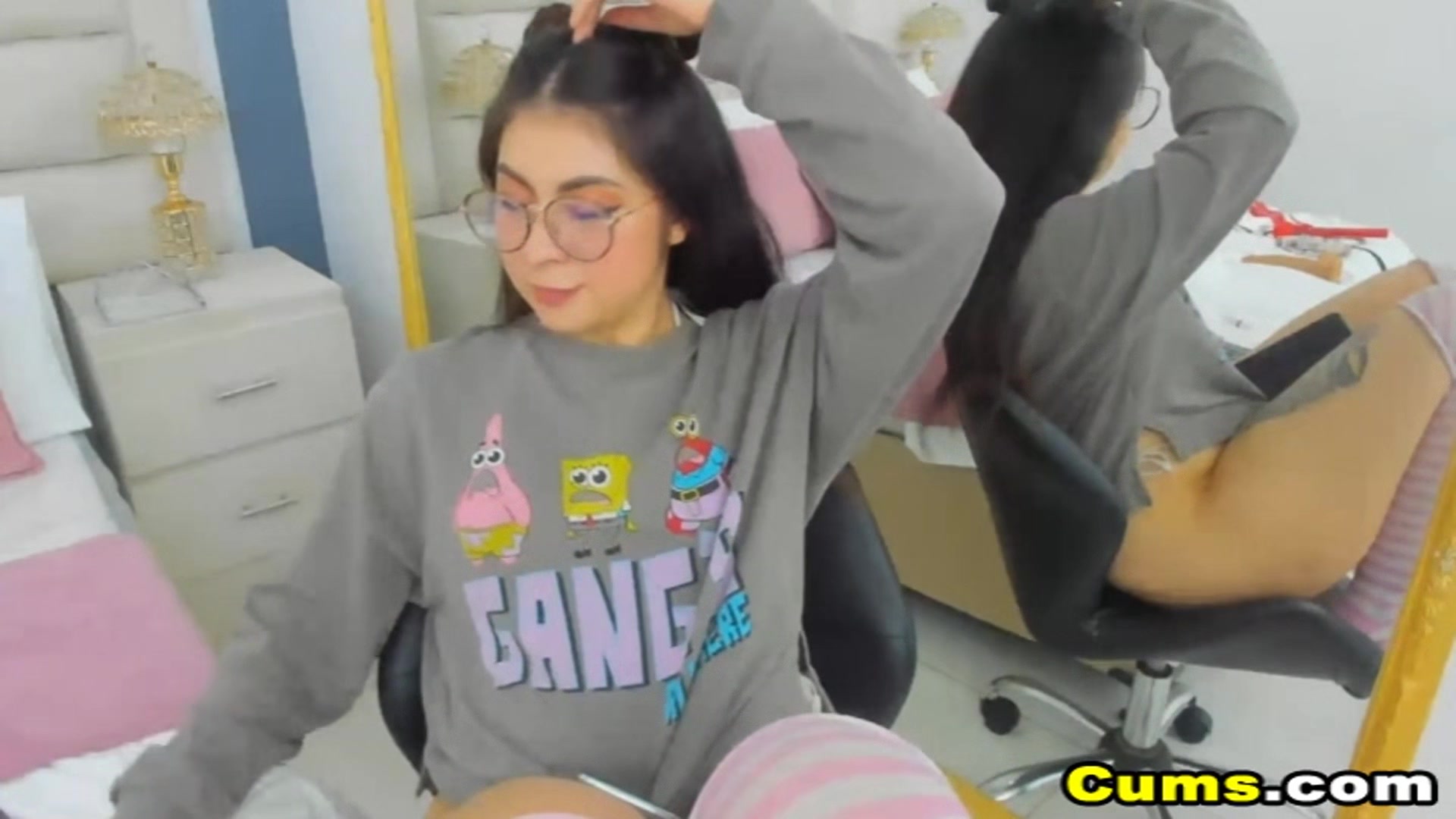 Big Ass teen 18+ Rides Dildo