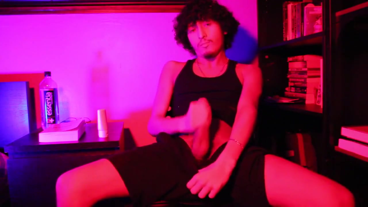 Young College Latino Gets Horny