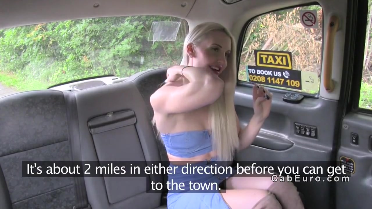 Blonde Flashes Red Knickers In