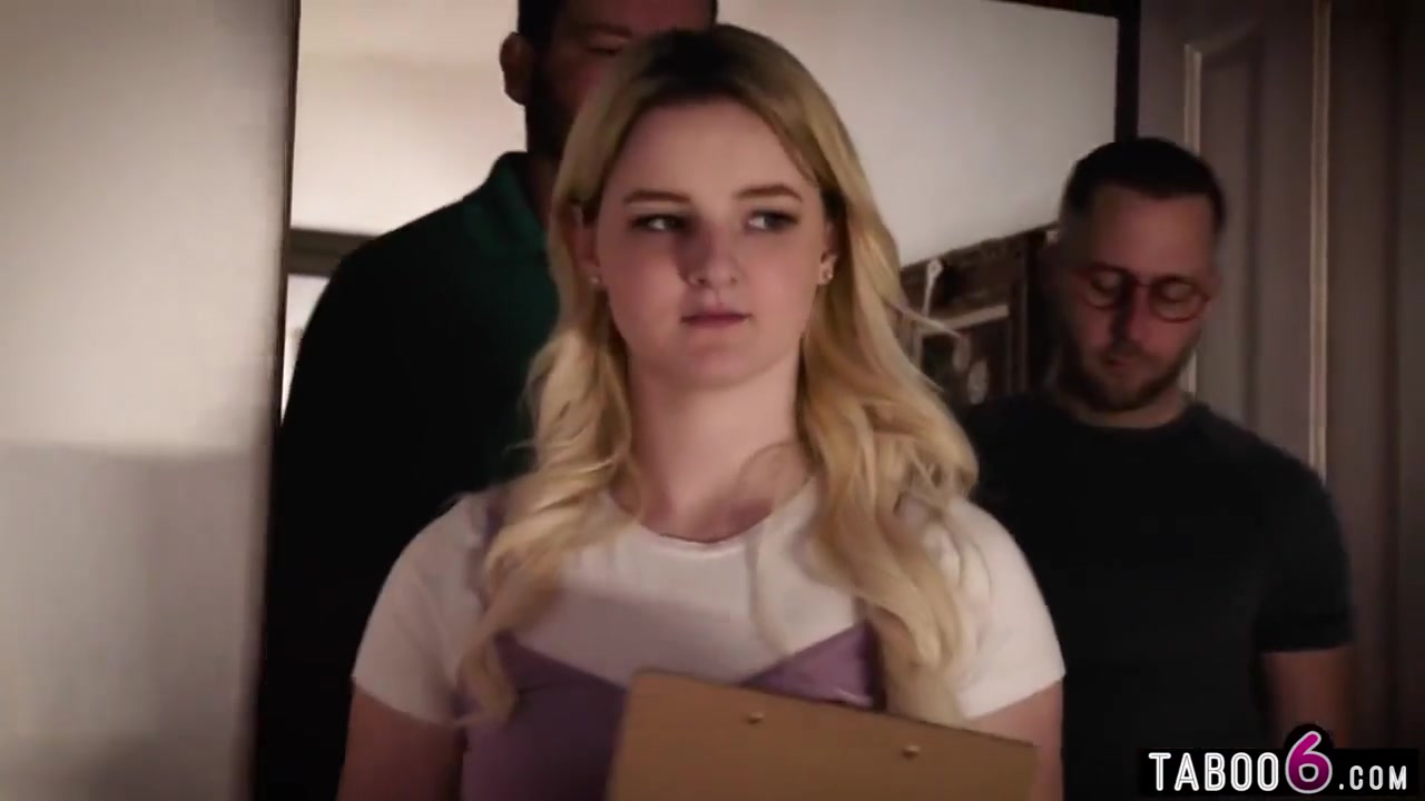 Innocent teen 18+ Blonde Double Pussy Fucked By Two Older Guys - Eliza Eves