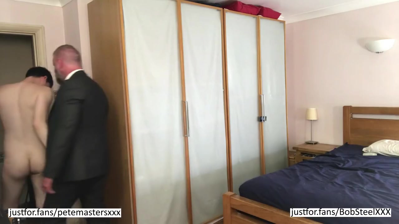 Suited Step daddy Comes Home To His Boy And Fucks Him In The Shower With Pete Masters And Bob Steel