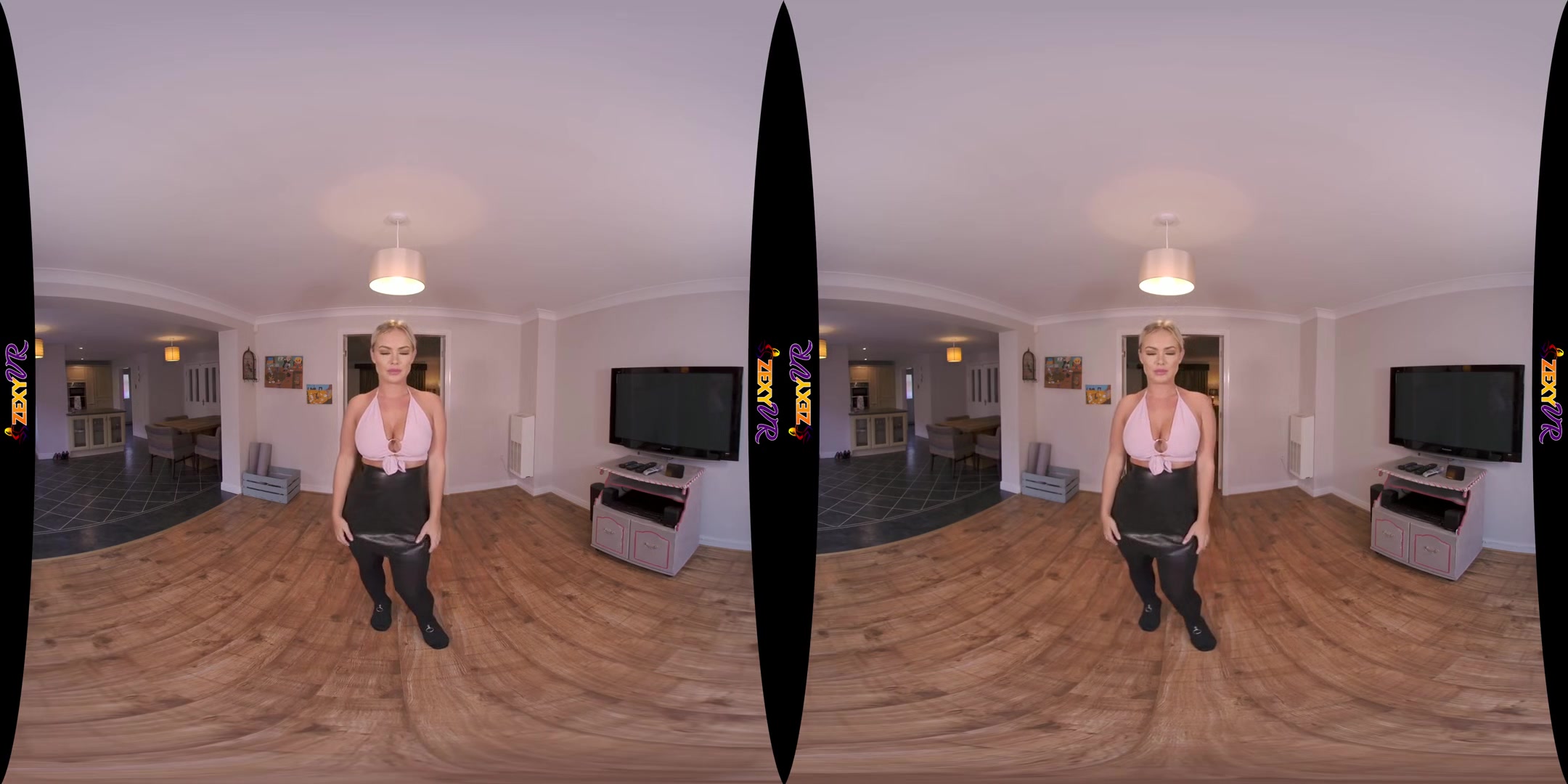 Down For Some Fun - Big Tits Blonde Solo Striptease Virtual Reality