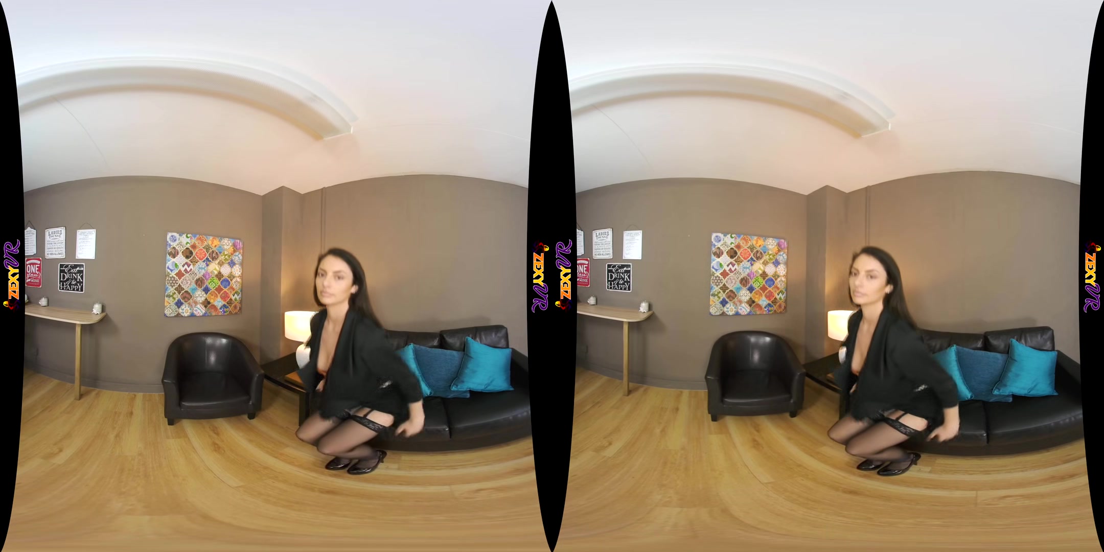 Orange Is The New Black - Big Tits Brunette Sexy Secretary Striptease Vr