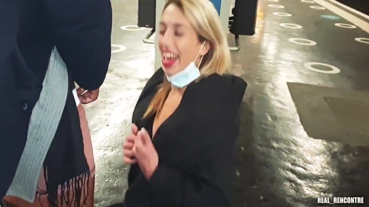 Megane Lopez - Is Cheating With A Stranger At The Train Station