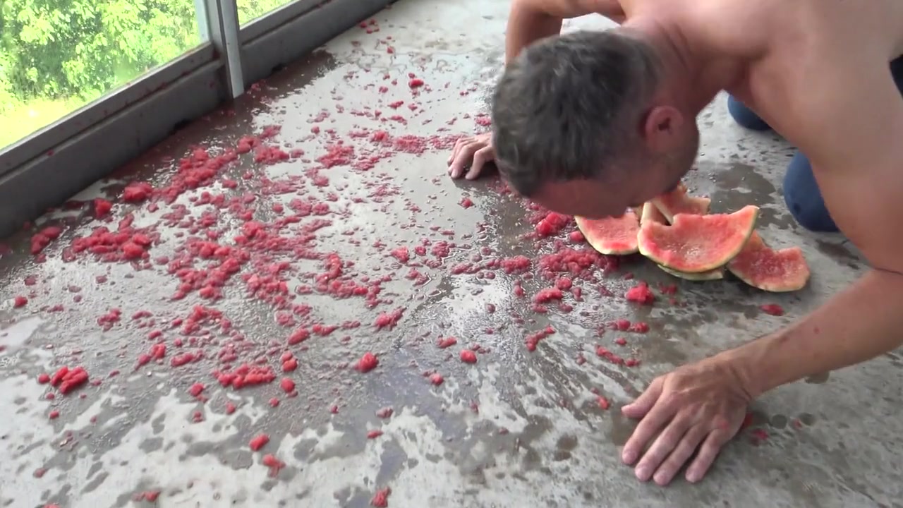 Watermelon feeding by Femdom Austria