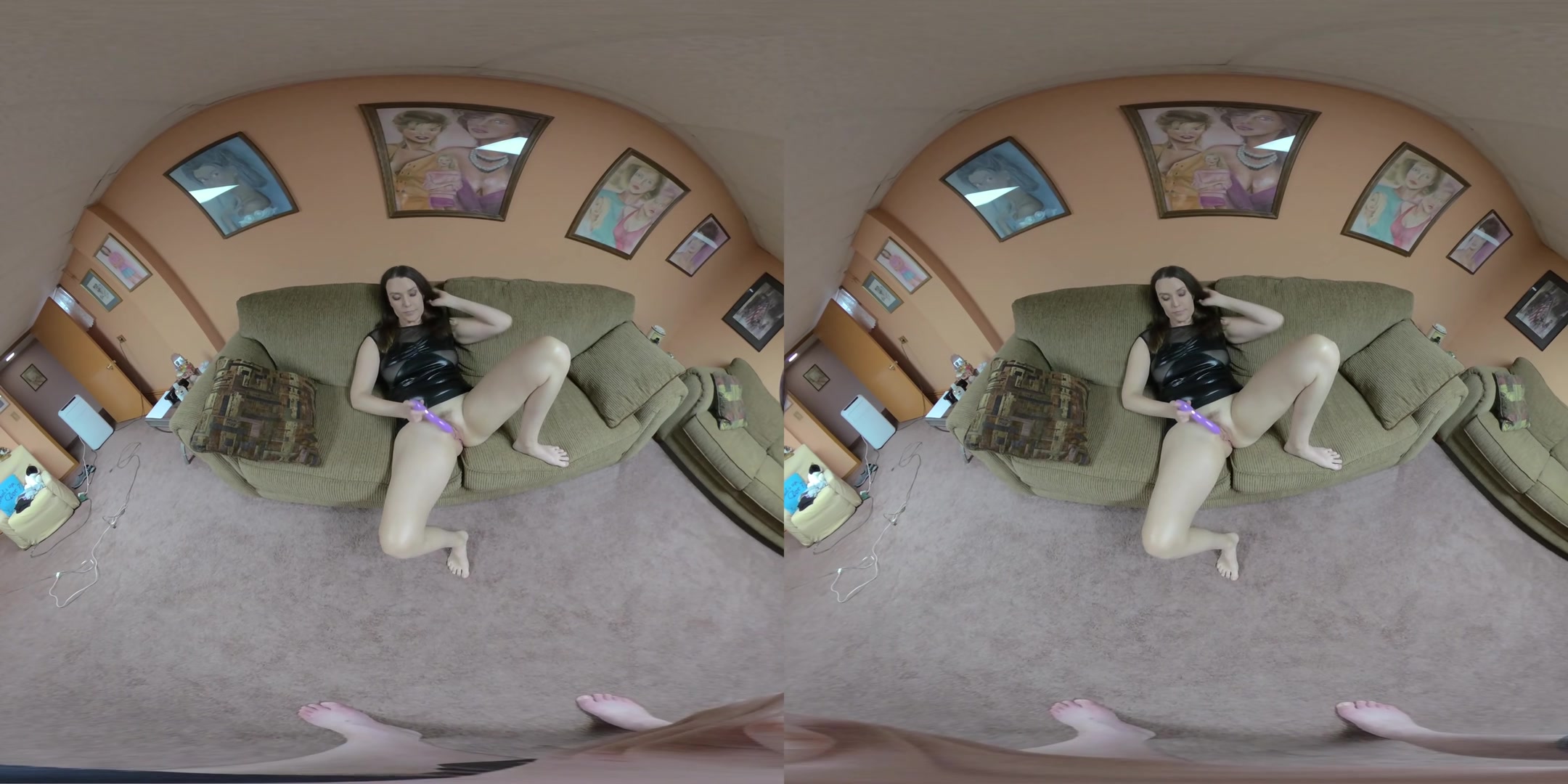 Alisha Adams Is Getting Off with Her Purple Vibrator - ChickPassVR