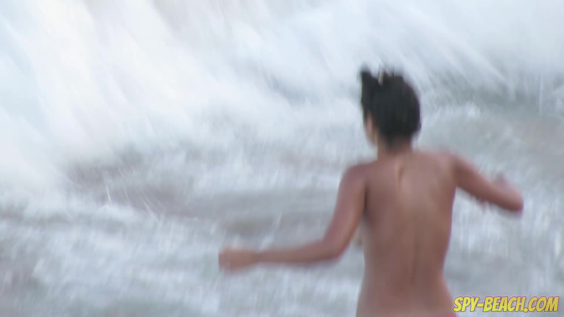 Pink Bikini Amateur Topless Beach Girls