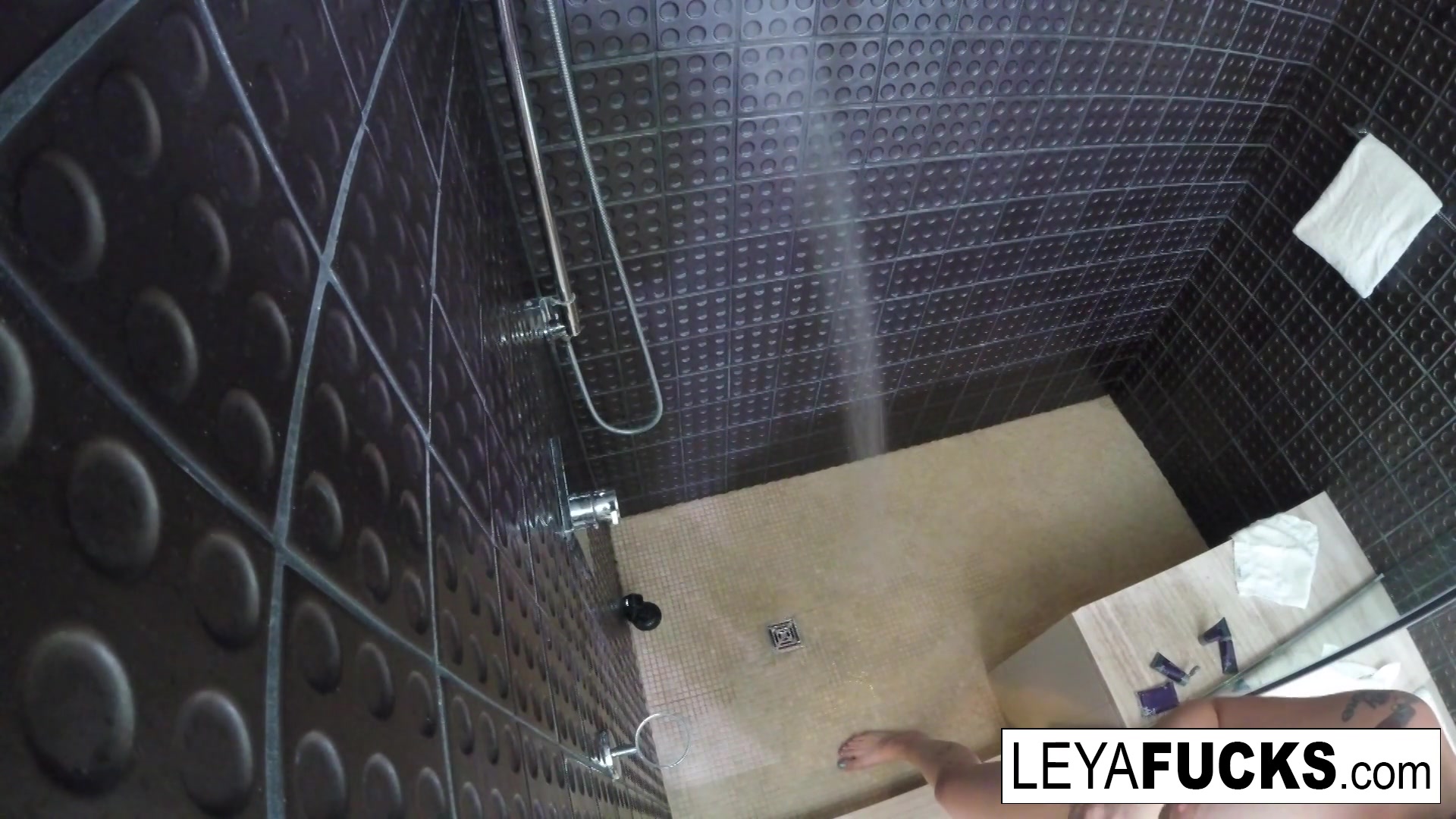 Leya Falcon in After A Dirty Fuck Session Leya Falcon Washes The Filth Off - LeyaFalcon