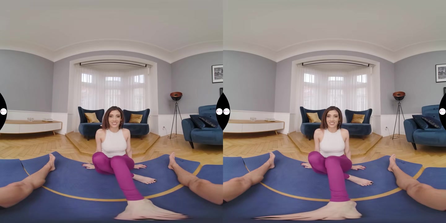 Sexy Latina gets Horny During Yoga Training - YogaVR