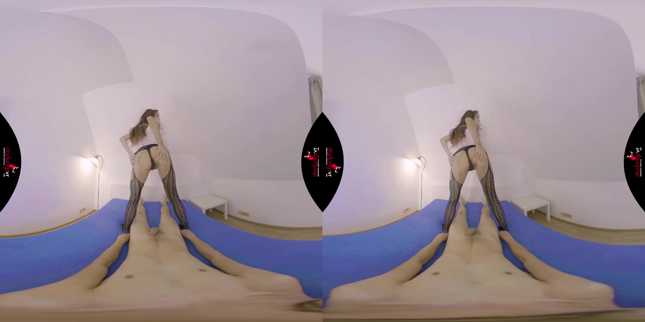 Dirty stockings lapdance starring Paula Shy