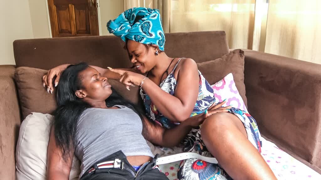 Black Lesbian Lingerie Talk Leads To Deep Oral Sex