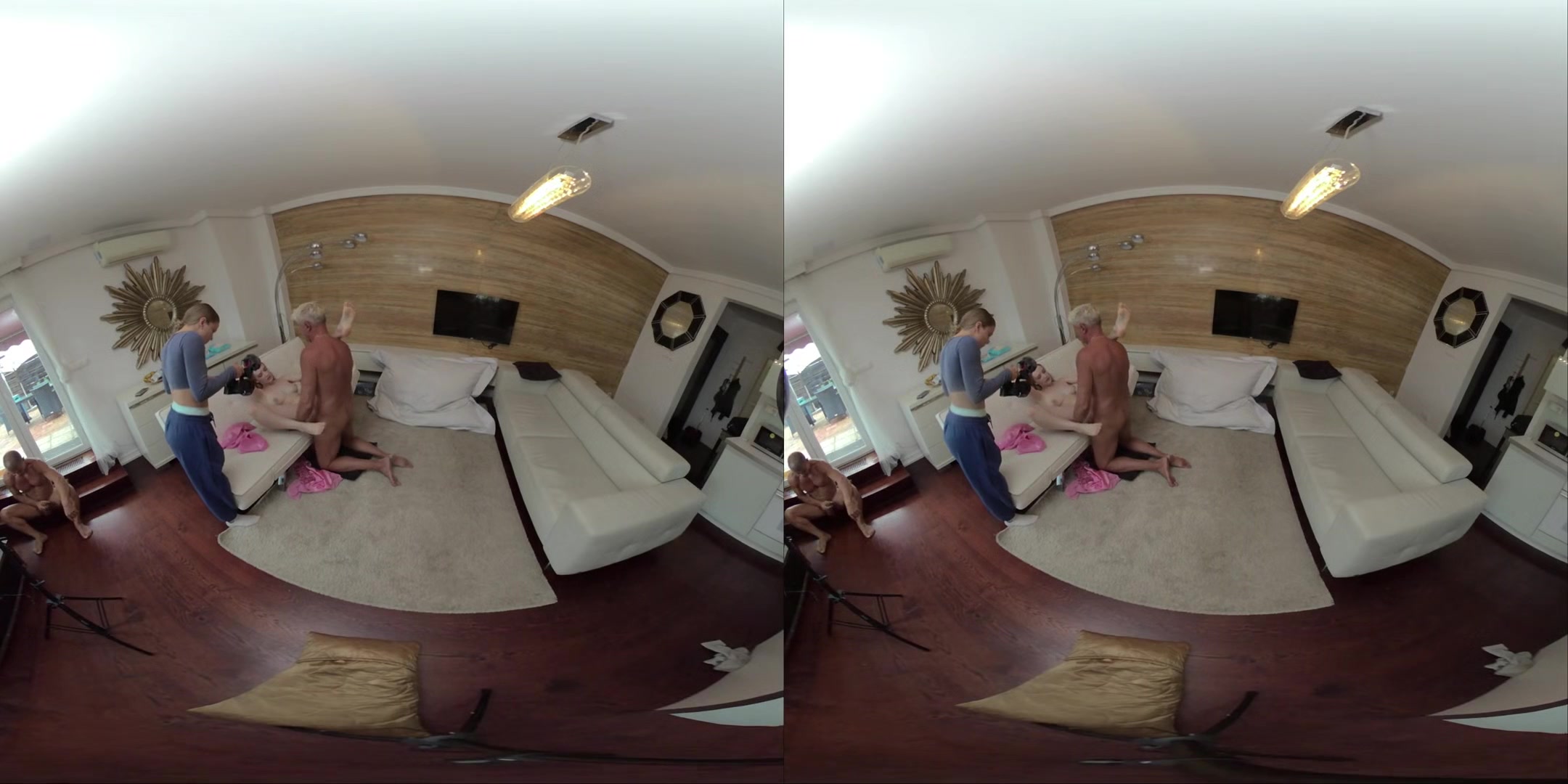 Polly Yangs Vr Part Three - Perfect Body Blonde Double Penetrated (Dp) In First Gangbang