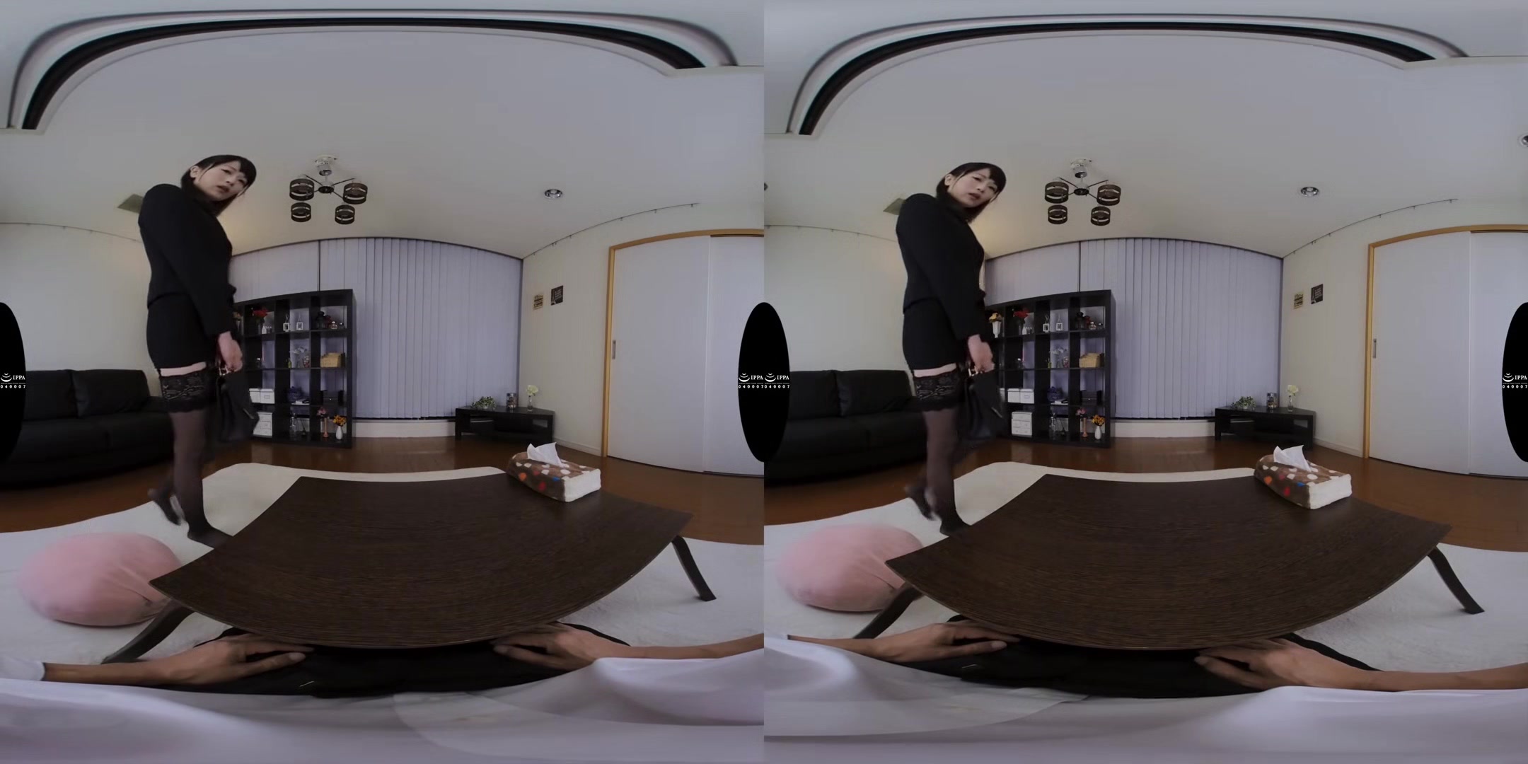 Charisma: Escalating with Your Older Stepsister; JAV Idol in Black Stockings, Garter Belt, and Lingerie