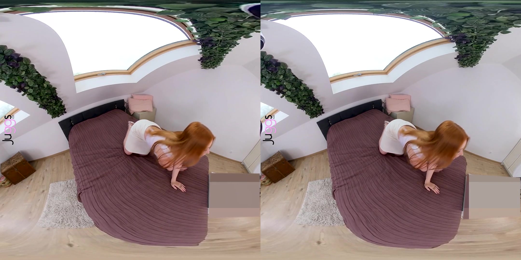 Busty Ginger Comeback Striptease