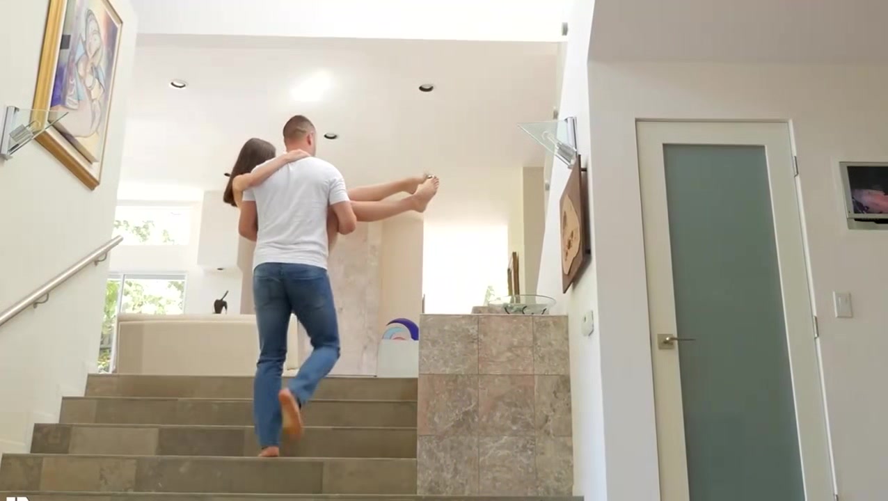 pretty blue-eyed cutie rides cock