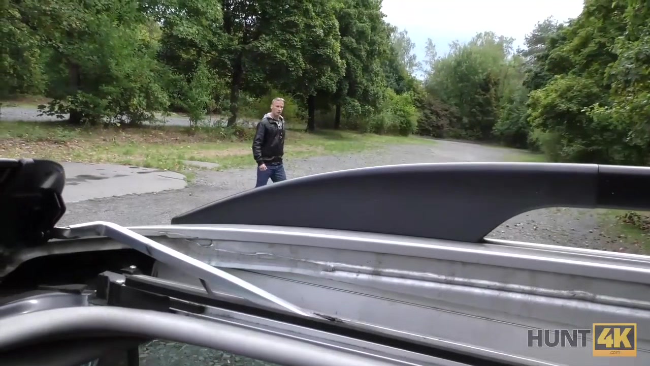 HUNT4K. Quiet spot was perfect for guy to fuck young slut for money