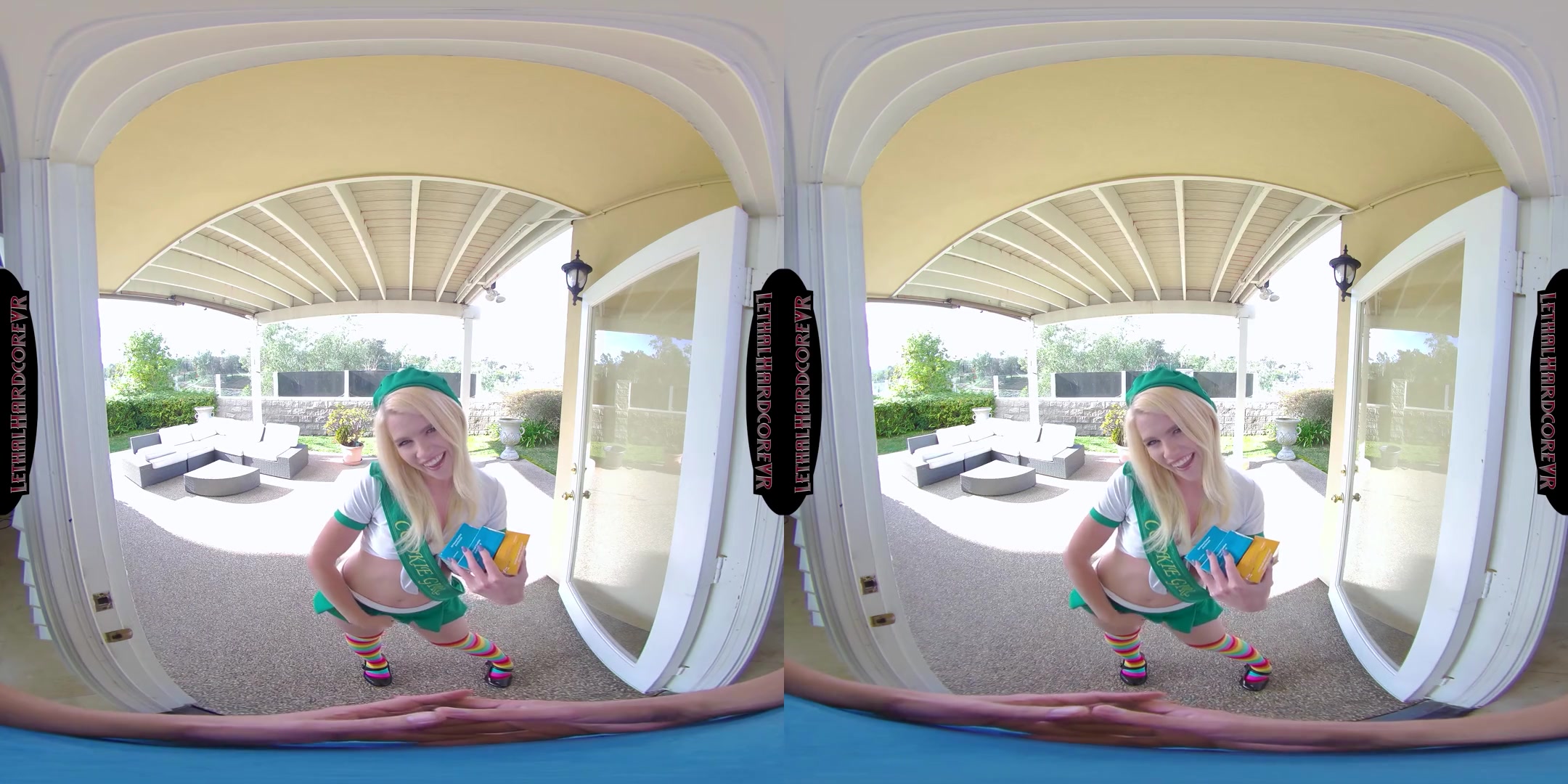 Girlscout Nikki Has a Very Sweet Nookie - Cute Blonde Pornstar Nikki Sweet Hardcore POV VR