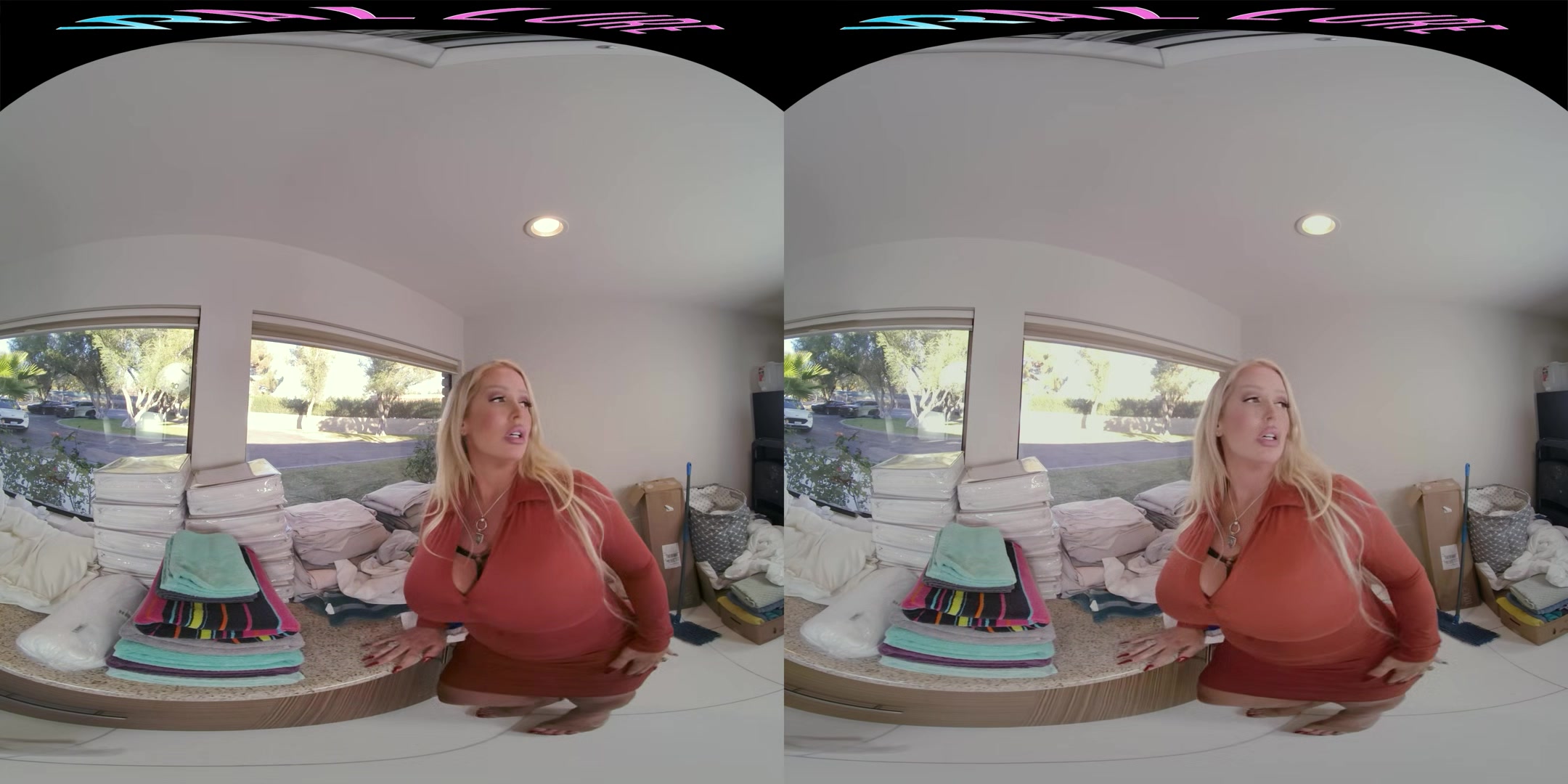 Your horny stepmother wants to teach you a lesson in virtual reality