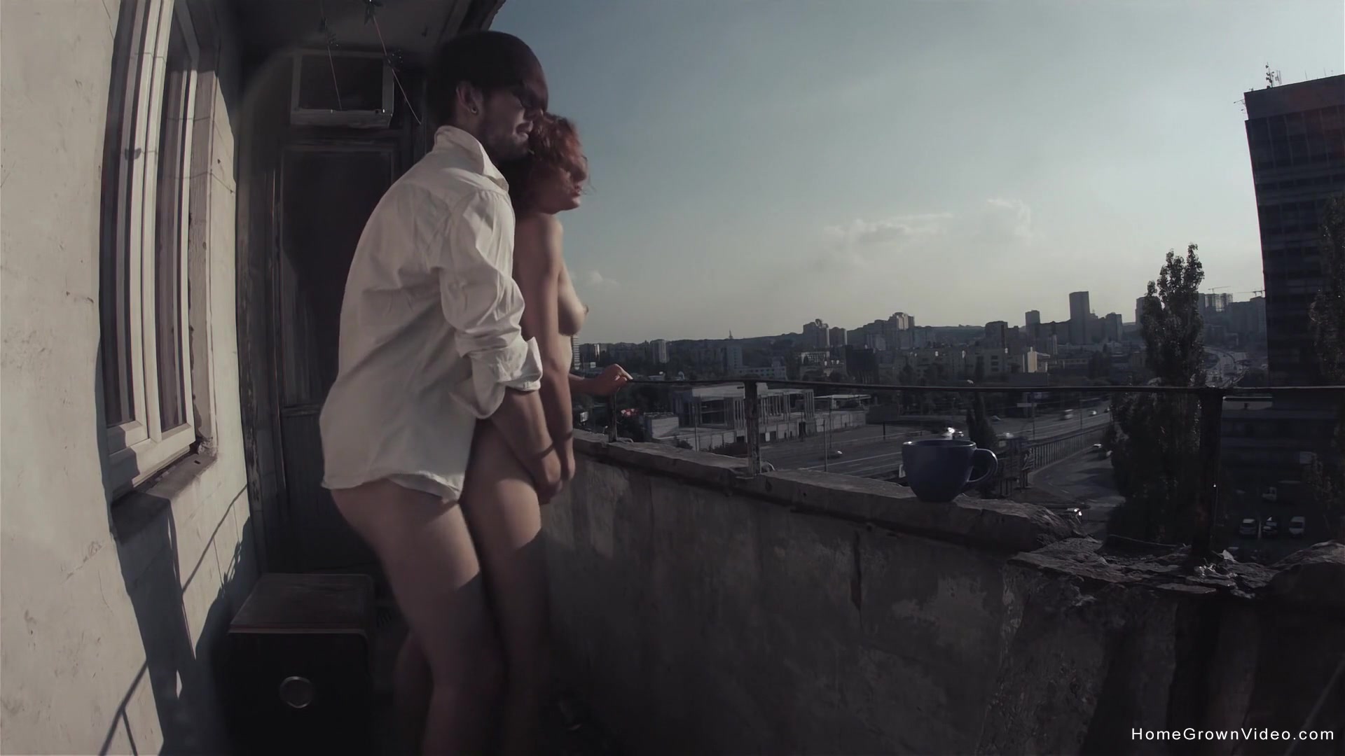Eva Fucked Out On The Balcony - Eva Fucked Out On The Balcony