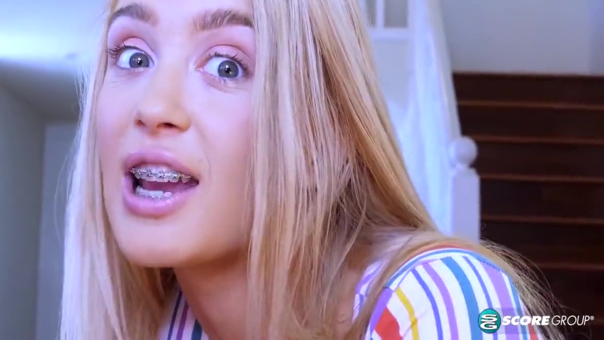 Anastasia Knight - Brace-face Teen 18+ Squeezes A Huge Cock Into