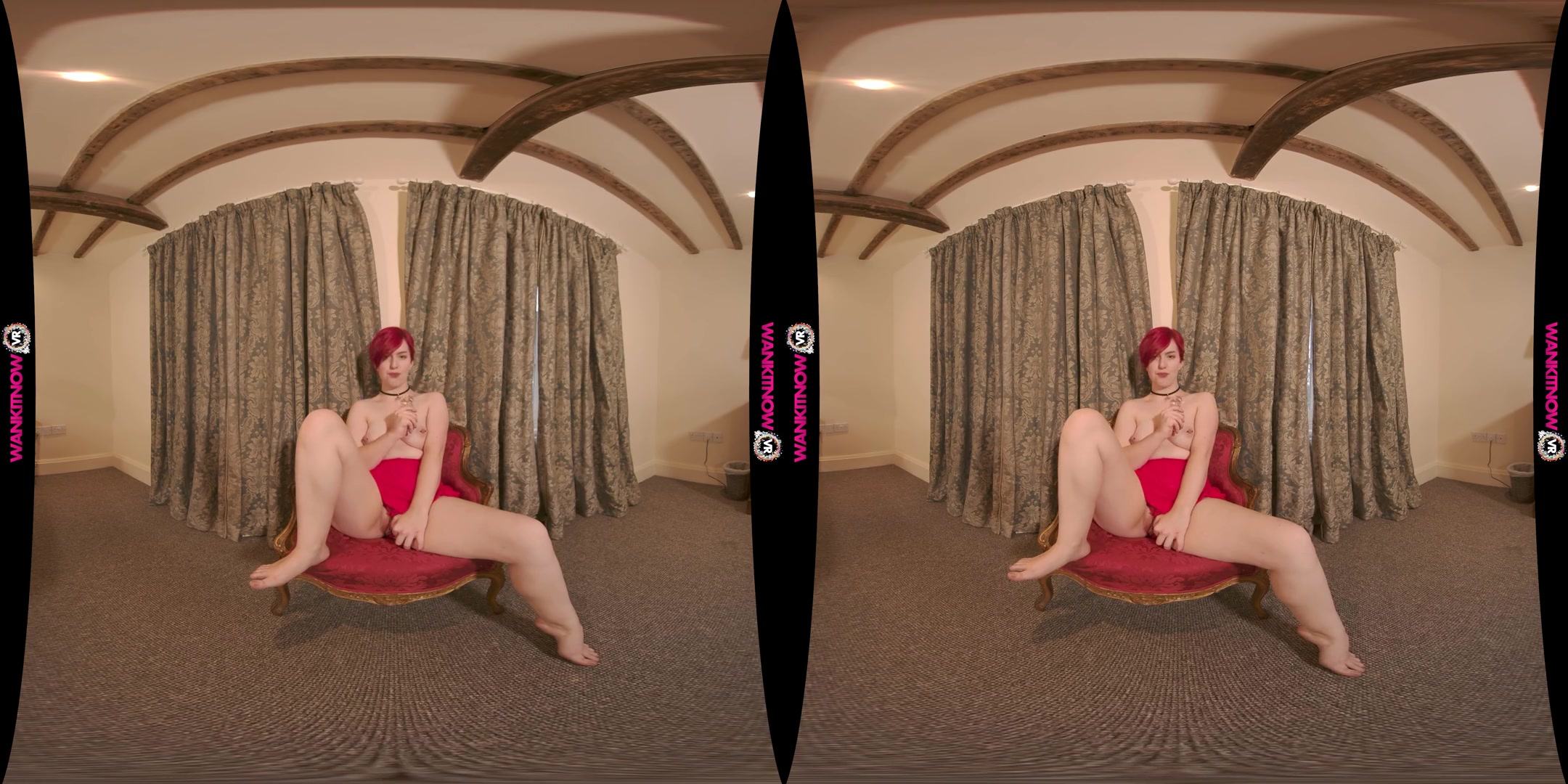 Red Light, Green Light; Hot Redhead Solo Masturbation