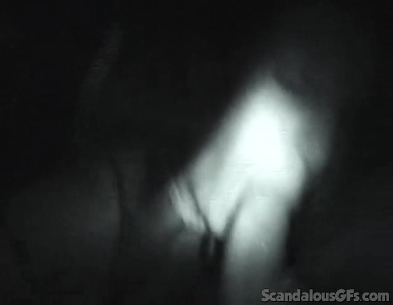 Naughty night vision BJ slut sucks dick