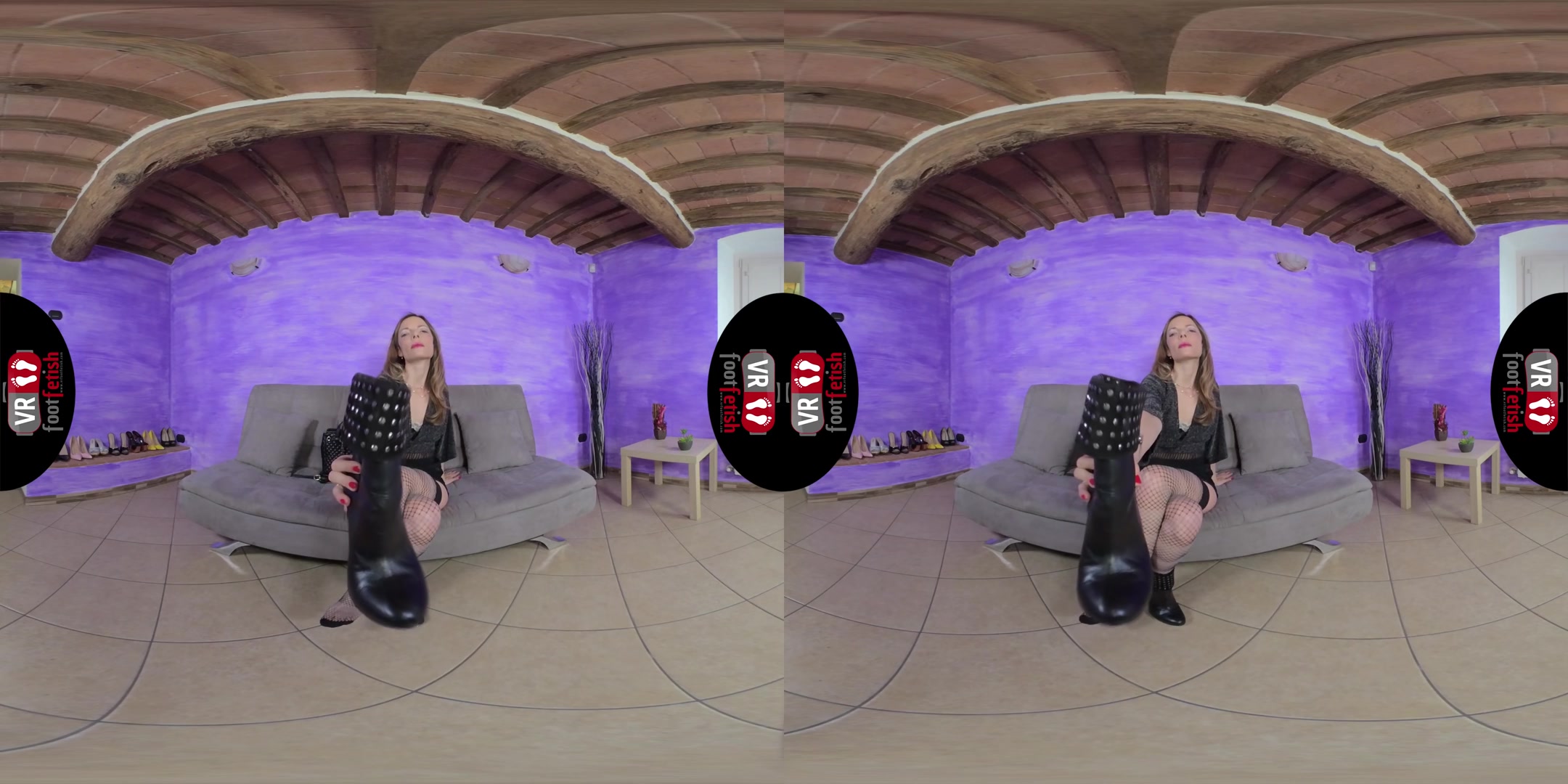 Unbelievably Sexy Mermaid Tries On A New Pair Of Nylons - VRFootFetish