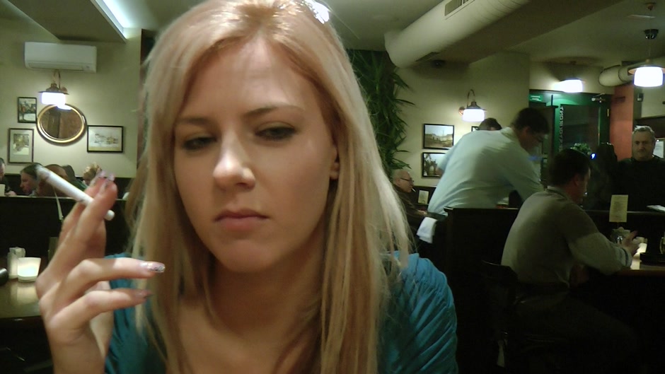 Blonde Nathaly got picked up in public and fucked