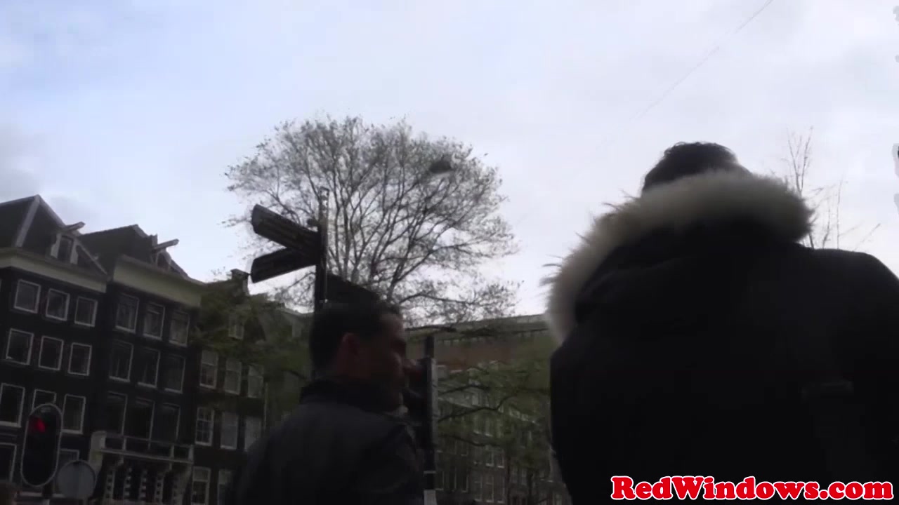 Real amsterdam hooker fucks in stockings