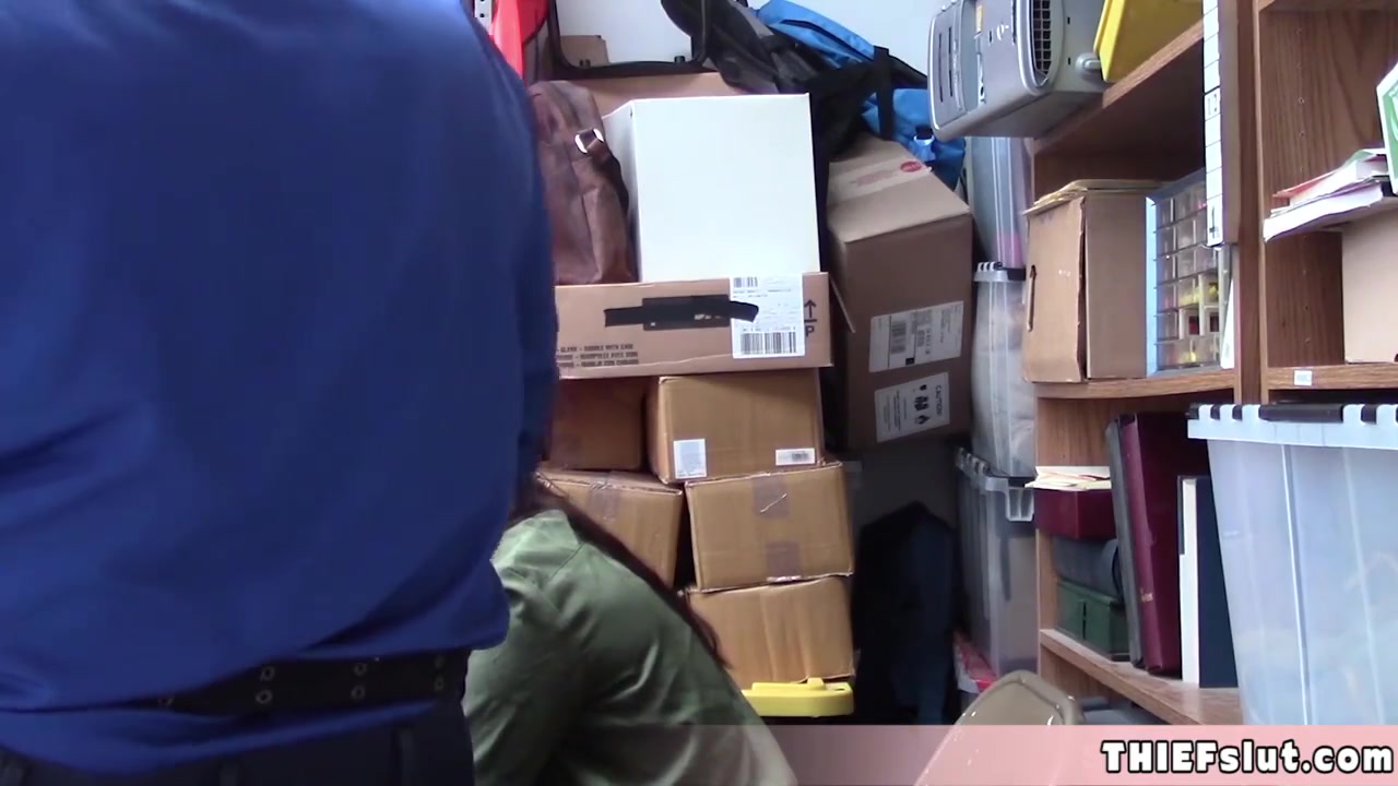 Petite Shoplfter teen 18+ Chick Caught And After The Strip Search She Must Give A Quickie Blowjob