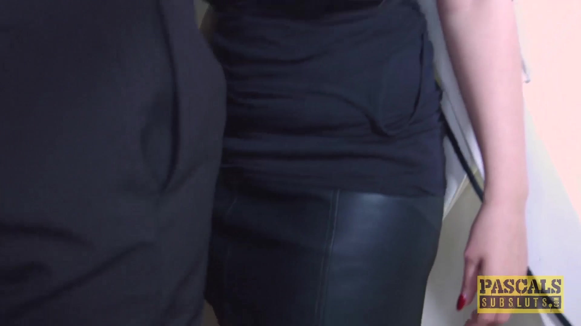 Submissive English slut dommed and fed with masters cum