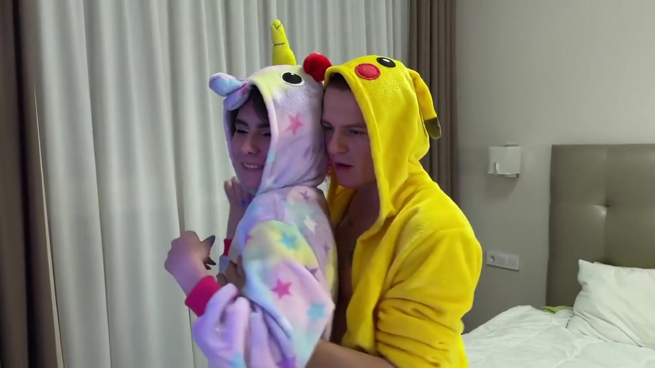 2 Buddies Fuck 18 Year Old Tight Pussy In Pajamas