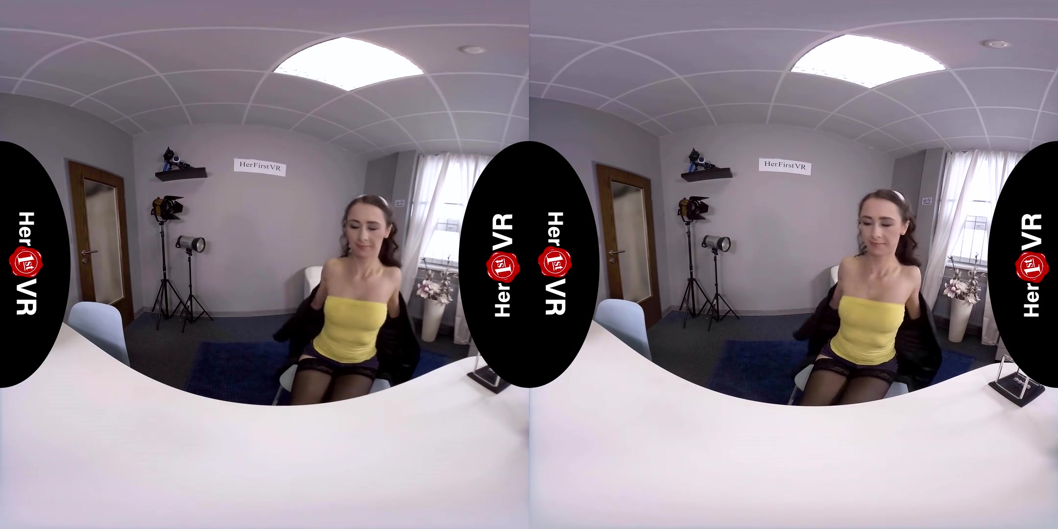 Sofia - First VR Casting - Petite Shaved teen 18+ POV Hardcore