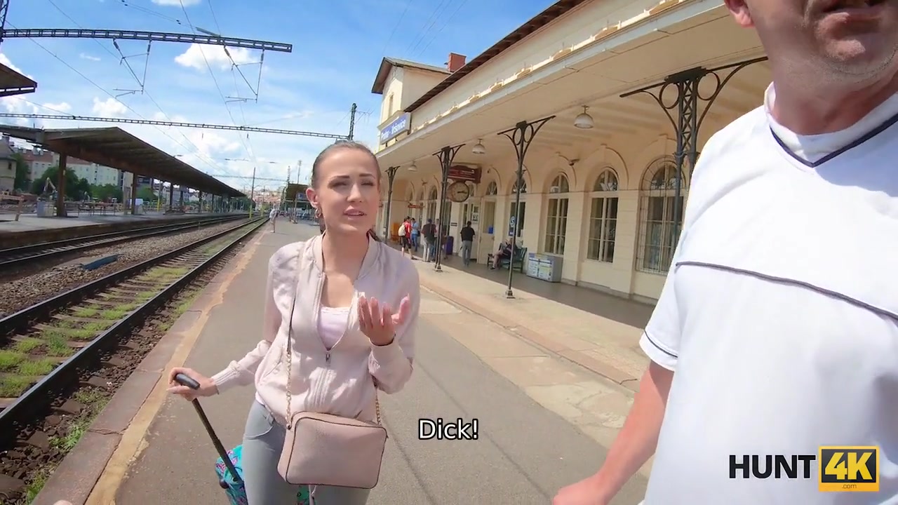 HUNT4K. Hunter meets girl on station and lures to his house for sex