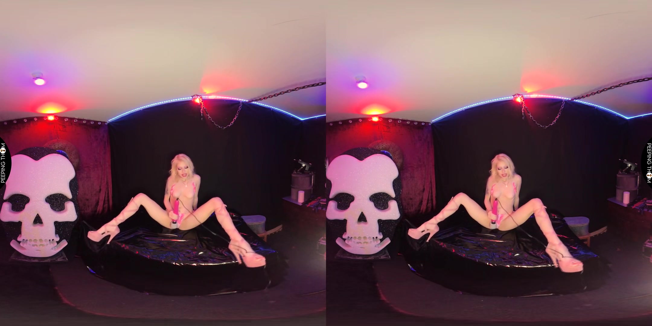 Dark Room Squirt; Striptease and Solo Masturbation with Angel Rae Doll