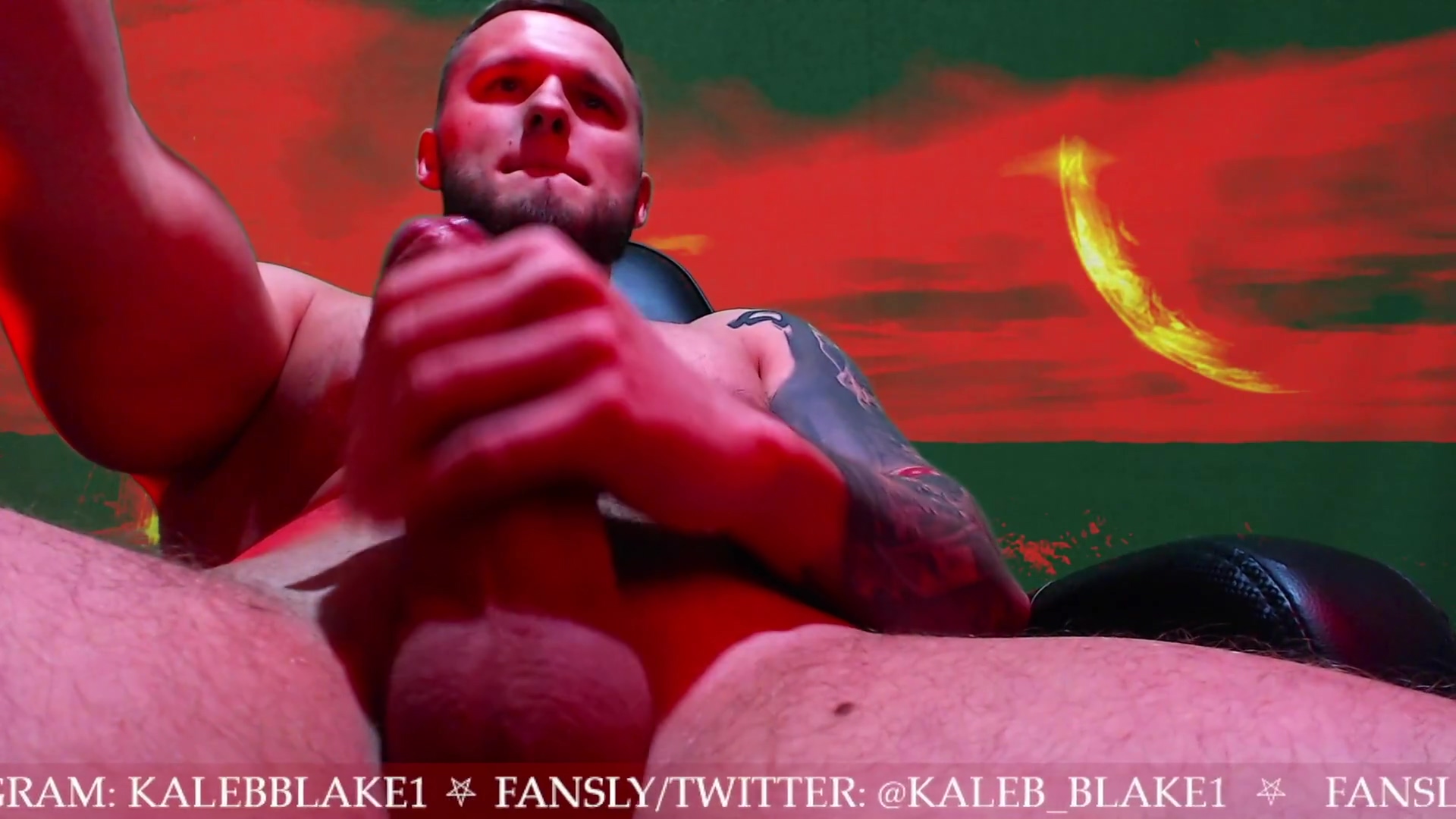 Master Kaleb Blake1 Jerking Off His Cock On