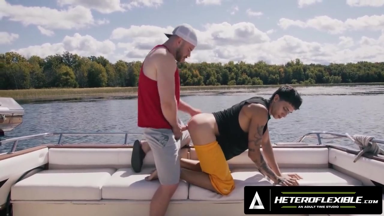 Angel Elias And Marcus Mcneil - Hairy Hunk Buttfucks Buddy During Boat Sex Afternoon