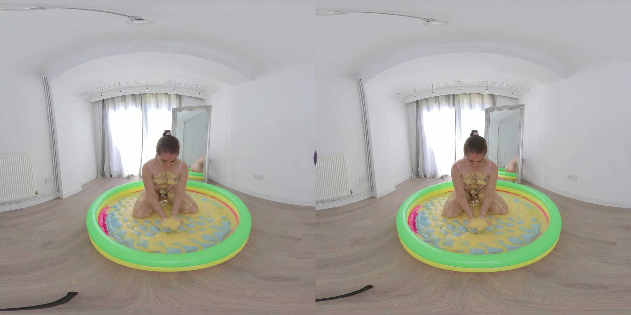 Tamsin, Messy Custard Madness - Food Fetish Amateur Solo