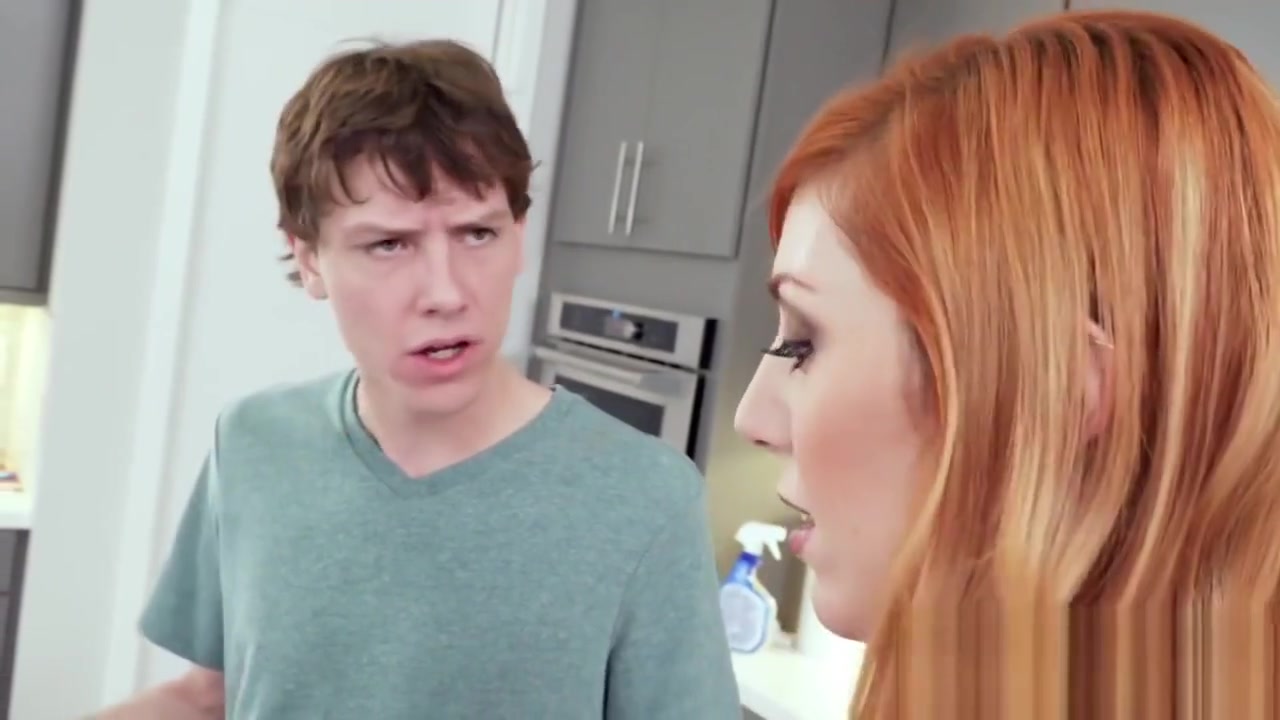 Ginger babe asks her friend for help by taking his dick in her pussy